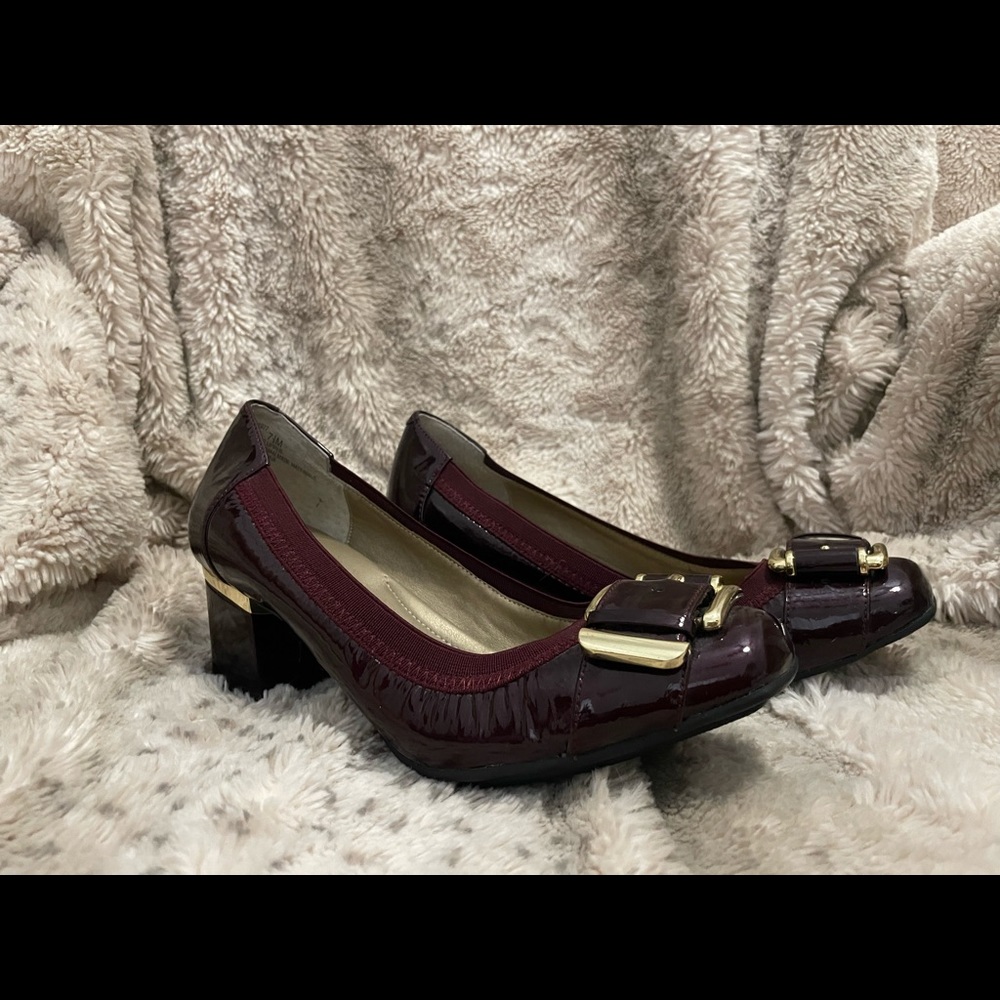 Me too. - Bordeaux - Block Heels - Size 7.5